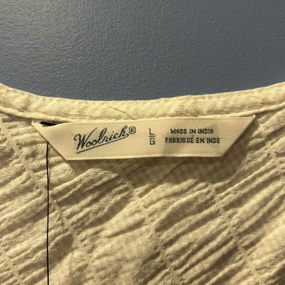 WOOLRICH Cream Textured Tank Top - Picture 3 of 4